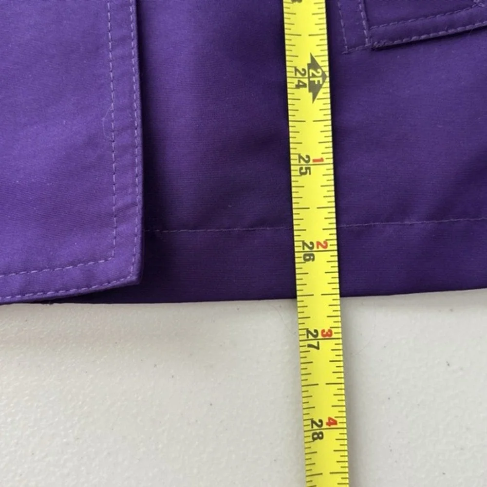 Lauren Ralph Lauren LRL Womens Double Breasted Pea Coat Purple XL‎ Rain Classic - Picture 12 of 13